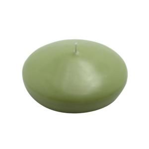 Zest Candle 4 in. Sage Green Floating Candles (Box of 3) CFZ 087