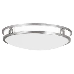 Filament Design 3 Light 4 in. Brushed Nickel Flush Mount with Satin White Glass Shade CLI MEN4488 91