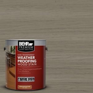 BEHR Premium 1 gal. #ST 154 Chatham Fog Semi Transparent Weatherproofing Wood Stain 508801