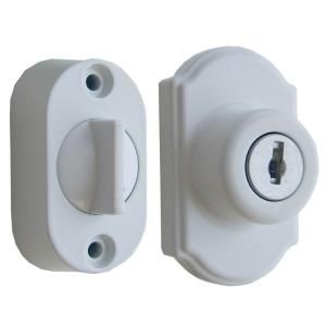 Ideal Security Inc. Keyed Deadbolt Painted in White SK703W