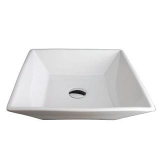 Fontaine Square Porcelain Vessel Bathroom Sink FSA PVS D827