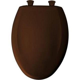 BEMIS Whisper Close Elongated Closed Front Toilet Seat in Swiss Chocolate DISCONTINUED 1200SLOWT 348