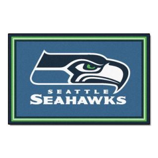 FANMATS Seattle Seahawks 4 ft. x 6 ft. Area Rug 6606