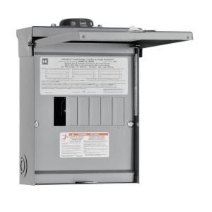Square D by Schneider Electric Homeline 100 Amp 6 Space 12 Circuit Outdoor Main Lugs Load Center HOM612L100RBCP