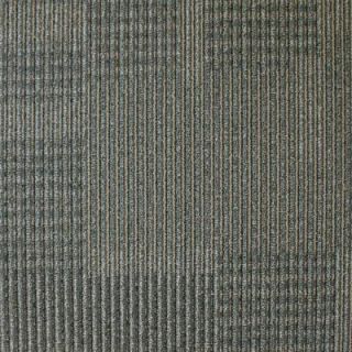 EuroTile Park Avenue Graphite 19.7 in. x 19.7 in. Carpet Tile (20 PC/Case   54 sq. ft./Case) 704302