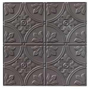 Fasade 4 ft. x 8 ft. Traditional 2 Brushed Nickel Wall Panel S51 29