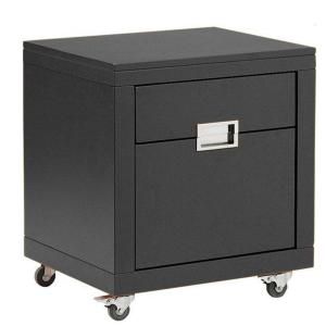 Home Decorators Collection Parsons 20.5 in. W 2 Drawer Black File Cabinet 0532500210