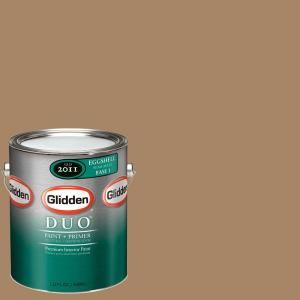 Glidden DUO 1 gal. #GLN02 01F Gentle Fawn Eggshell Interior Paint with Primer GLN02 01E