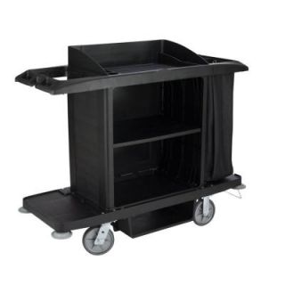 Rubbermaid Commercial Products Full Size Housekeeping Cart RCP 6189 BLA