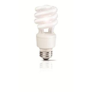 Philips 40W Equivalent Cool White (4100K) Spiral CFL Light Bulb (E)* 431247
