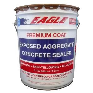 Eagle 5 gal. Brown Wet Look Solvent Based Low VOC Aggregate Concrete Sealer EVTB5