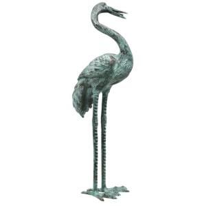 Design Toscano 37 in. Curved Neck Crane Statue DISCONTINUED SU2210