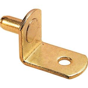 Prime Line 5 mm Brass Plated Metal Shelf Support Peg (8 Pack) U 9149