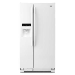 Maytag 33 in. W 22.0 cu. ft. Side by Side Refrigerator in White MSF22D4XAW