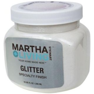 Martha Stewart Living 10 oz. Icecap White Glitter Paint HD29 73