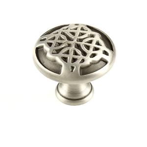 Century 1 3/16 in. Weathered Pewter Round Cabinet Knob 29215 WP
