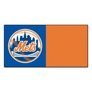 FANMATS New York Mets 18 in. x 18 in. Carpet Tile (20 Tiles / Case) 8590