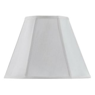 CAL Lighting 13 in. White Fabric Empire Lamp Shade SH 8106/18 WH
