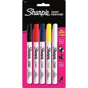 Sharpie Assorted Colors Fine Point Oil Based Paint Marker (5 Pack) 37371PP