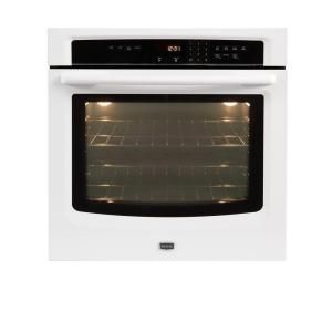 Maytag 27 in. Single Electric Wall Oven Self Cleaning in White MEW7527AW