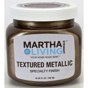 Martha Stewart Living 10 oz. Brownstone Brick  Textured Metallic Paint HD43 73
