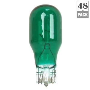 Feit Electric 4 Watt Incandescent T5 Green Wedge Base Light Bulb(48 Pack) BPLV516/G/24