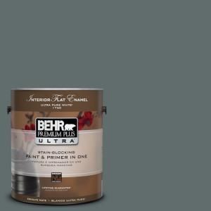 BEHR Premium Plus Ultra 1 Gal. #UL220 22 Mountain Pine Interior Flat Enamel Paint 175301