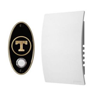 NuTone College Pride University of Tennessee Wired/Wireless Door Chime Mechanism and Pushbutton Kit   Antique Brass CP1TNAB
