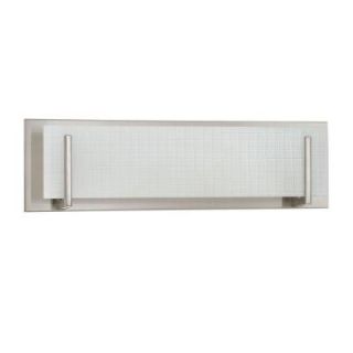 Designers Choice Collection Aurora Series 4 Light Satin Nickel and Linen Glass Vanity VF2400 4L SN