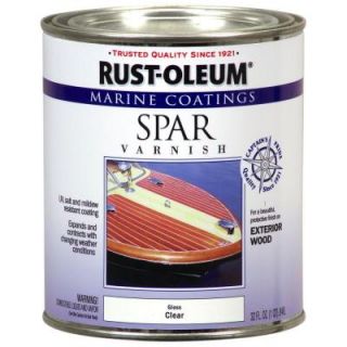 Rust Oleum Marine 1 qt. Gloss clear Spar Varnish Marine Coatings 207008
