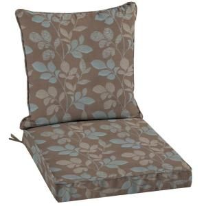 Hampton Bay Blush Botanical Welted 2 Piece Pillow Back Outdoor Deep Seating Cushion Set DISCONTINUED NB72082B 9D1