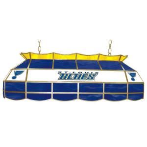 Trademark Global NHL St. Louis Blues 3 Light Stained Glass Tiffany Lamp NHL4000 SLB