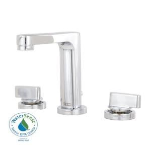 American Standard Moments 8 in. Widespread 2 Handle Mid Arc Bathroom Faucet in Polished Chrome 2506.821.002
