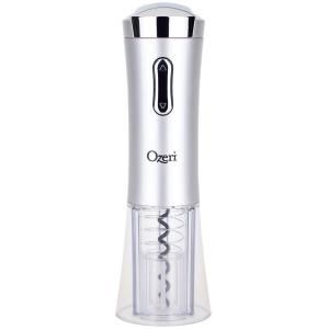 Nouveaux Electric Wine Opener with Removable Free Foil Cutter in Black, Silver or Red OW02A S