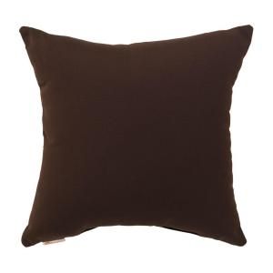 Home Decorators Collection Bay Brown Square Outdoor Throw Pillow DISCONTINUED 2610400865