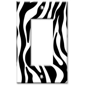 Art Plates Zebra Print   Rocker Wall Plate R 50