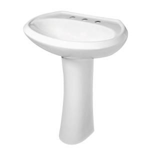 Gerber Maxwell Pedestal Combo Bathroom Sink in White G0022518