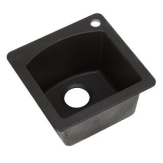 Blanco Diamond Dual Mount Composite 15x15x8 1 Hole Single Bowl Bar Sink in Anthracite 440204