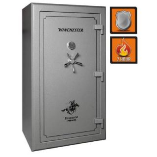 Winchester Safes Silverado Premier 49 Fire Safe Electronic Lock 54 Gun Granite Gloss S 7242 49 11 E