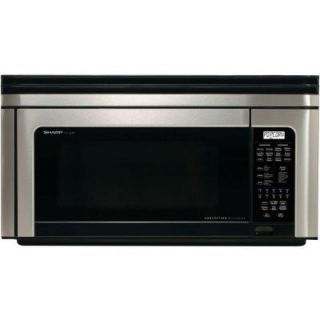 Sharp 1.1 cu. ft. 850W Over the Range Convection Microwave Oven   Stainless R1880LSRT