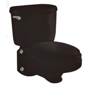 American Standard Glenwall Pressure Assisted Wall Mounted 2 piece Elongated 1.6 GPF Toilet in Black DISCONTINUED 2093.100.178