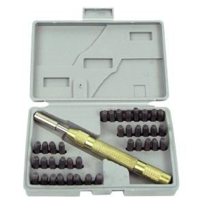 Stalwart Deluxe Number and Letter Metal Stamp (38 Piece) 75 9090