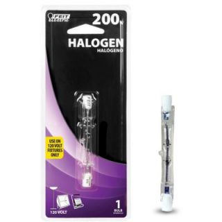 Feit Electric 200 Watt Halogen T3 Rough Service Light Bulb (72 Pack) BPQ200T3/CL/S/72