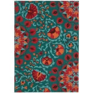 Nourison Suzani Teal 8 ft. x 10 ft. 6 in. Area Rug 139757