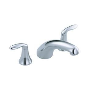 KOHLER Coralais 8 in. Widespread 2 Handle Low Arc Bathroom Faucet Trim in Polished Chrome K T15290 4 CP