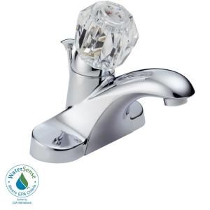 Delta Foundations 4 in. Centerset 1 Handle Lavatory Faucet in Chrome B512LF