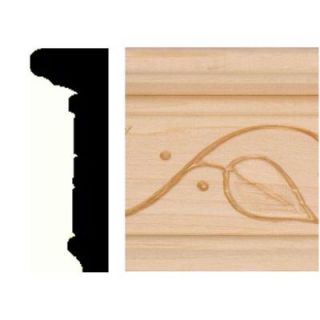 House of Fara 7/8 in. x 2 1/2 in. x 8 ft. Hardwood Chair Rail Moulding 553