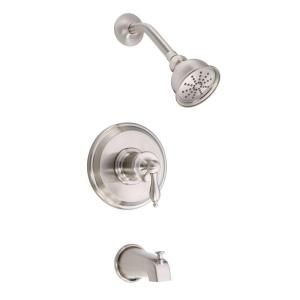 Danze Prince Single Handle Tub and Shower Faucet Trim Only in Brushed Nickel (Valve not included) D520010BNT