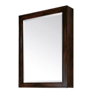Avanity Madison 28 in. x 36 in. Mirrored Surface Mount Medicine Cabinet in Light Espresso MADISON MC28 LE