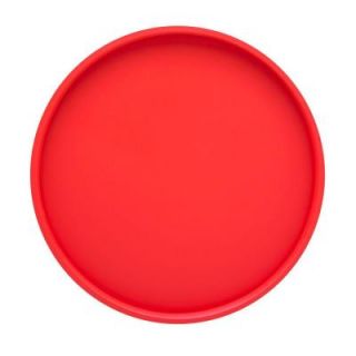 Kraftware 14 in. Round Serving Tray in Red 10730